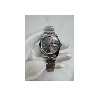 Rolex DateJust 41mm Gray Stick Dial Jubilee
