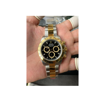 Rolex Daytona SSYG Gain Weight Black Dial 40mm Gold Stainless Steel