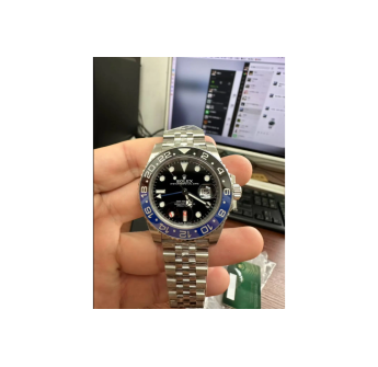 Rolex GMTMaster II Jubilee Black Dial 40mm Stainless Steel Bracelet