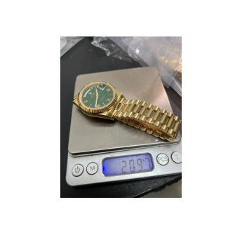 Rolex Day Date 40mm Gain Weight Gold Bracelet Green Dial