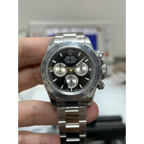 Rolex Daytona 40mm Black Dial Stick Markers V3 Weighted