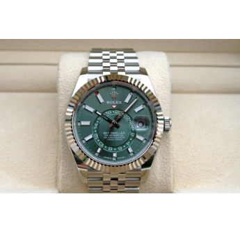 Rolex Skydweller Mint Dial Jubilee Bracelet Staineless Steel