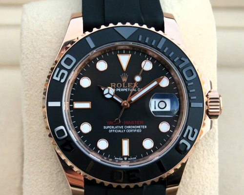 Rolex Yacht-Master Black Dial Rose Gold
